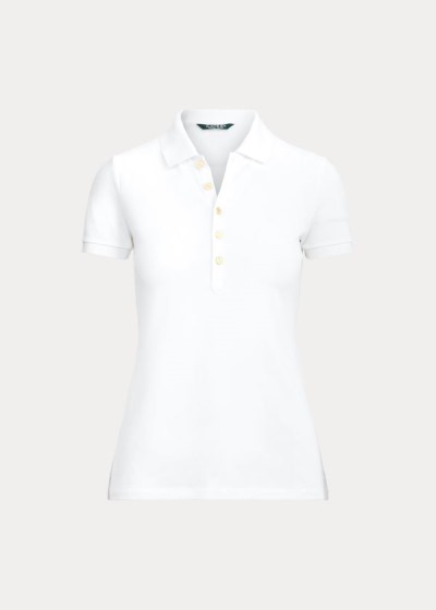 Women's Ralph Lauren Piqué Polo Shirts | 175692KWY